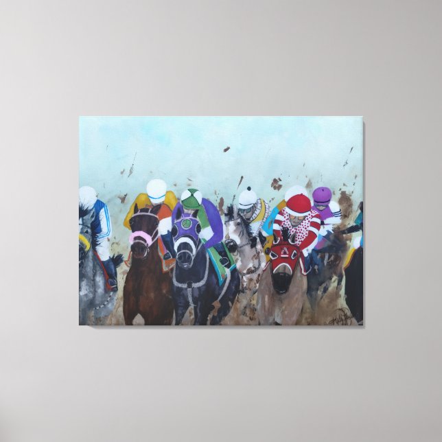 Rubbing is Racing Canvas Print (Front)