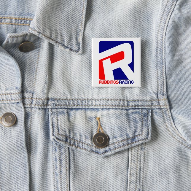 Rubbings Racing Badge/Button 15 Cm Square Badge (In Situ)