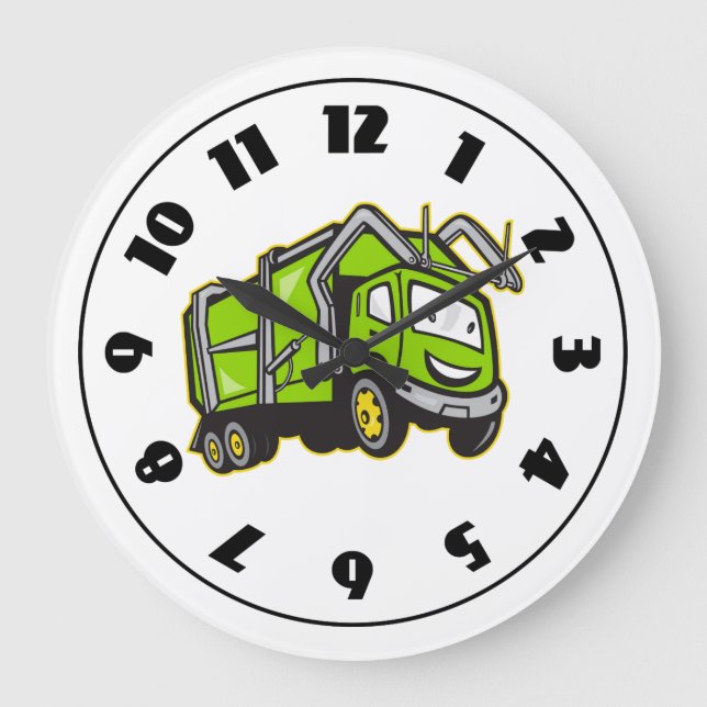 Rubbish Truck Clock (Front)