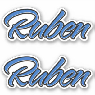Ruben name blue sticker sticker embroiderset