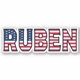 Ruben Name Vorname USA Sticker Stickerset