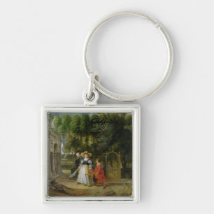 Rubens and Helene Fourment  in the Garden Key Ring