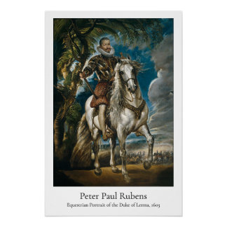 Rubens – Equestrian Portrait of the Duke of Lerma Poster