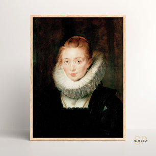 Rubens Pieter Paul Portrait Lady Waiting Infanta Poster