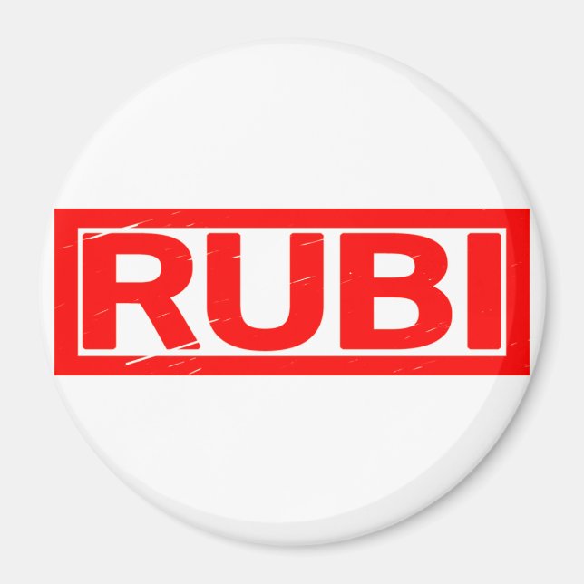 Rubi Stamp Magnet (Front)