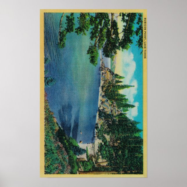 Rubicon Point ViewLake Tahoe, CA Poster (Front)