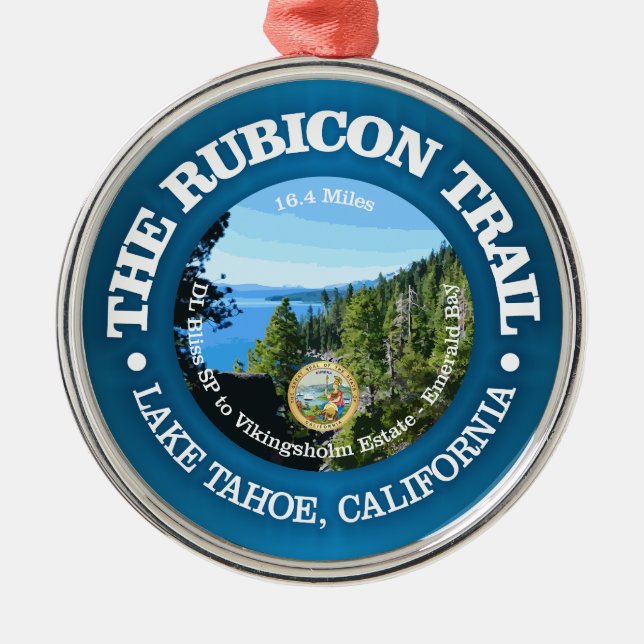 Rubicon Trail (OBP) Metal Tree Decoration (Front)