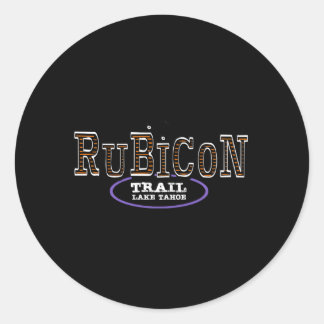 Rubicon Trail Off Road Lake Tahoe California Classic Round Sticker