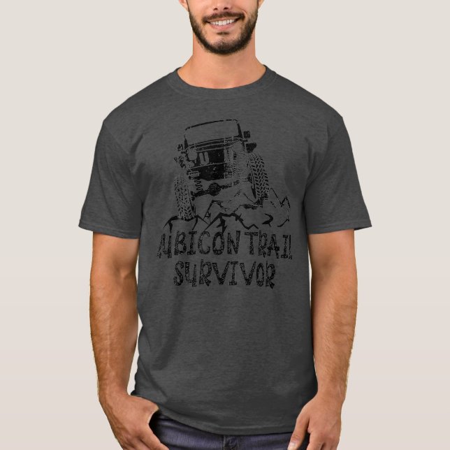 RUBICON TRAIL SURVIVOR design T-Shirt (Front)