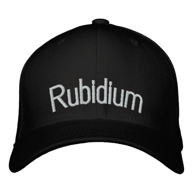 Rubidium Embroidered Hat (Front)