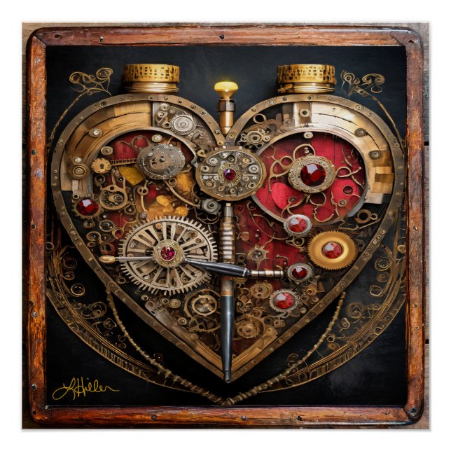 Rubies And Gears Heart Steampunk Series Poster (Front)