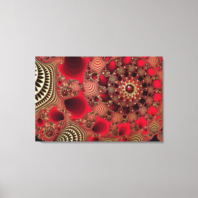 Rubies & Gold Canvas Print (Front)