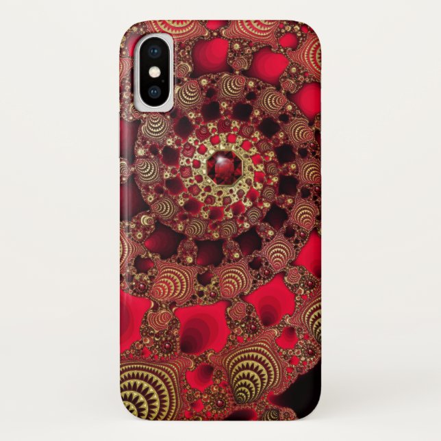 Rubies & Gold iPhone Case-Mate Case (Back)