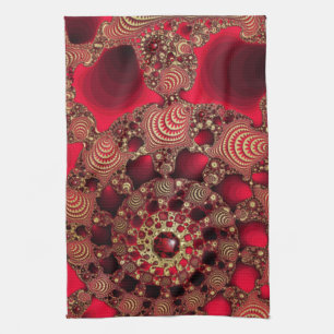 Rubies & Gold Kitchen Towel