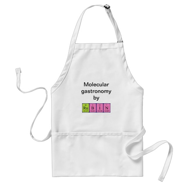 Rubin periodic table name apron (Front)