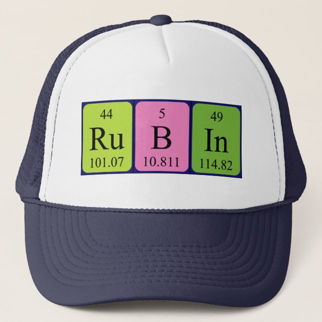 Rubin periodic table name hat (Front)