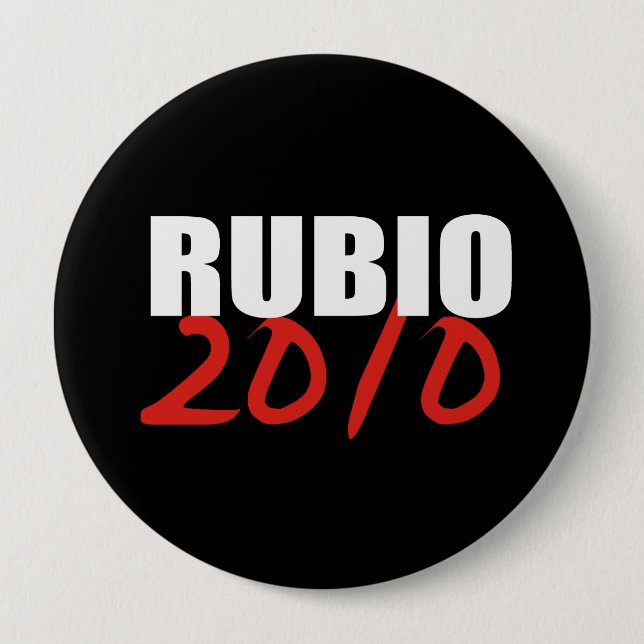 RUBIO 10 CM ROUND BADGE (Front)