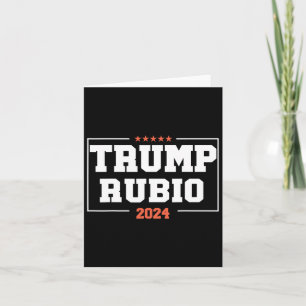 Rubio For President 2024 Campaign Us Election Card