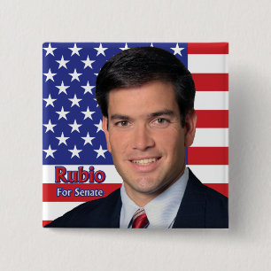 Rubio For Senate 15 Cm Square Badge