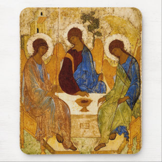 Rublev Trinity at the Table Mouse Pad