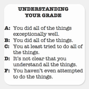 Rubric Sticker - now with less snark!