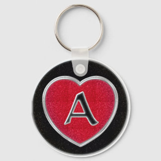 Ruby and Onyx Keychain