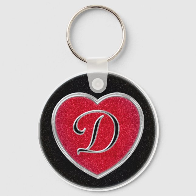 Ruby and Onyx Keychain (Front)