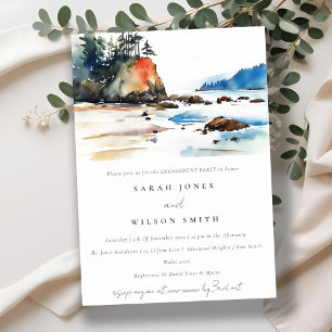 Ruby Beach Olympic National Park Engagement Invitation
