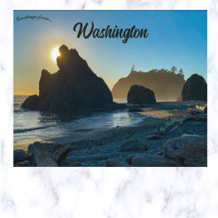 Ruby Beach Washington USA Postcard
