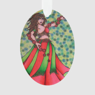 Ruby Belly Dancer Ornament