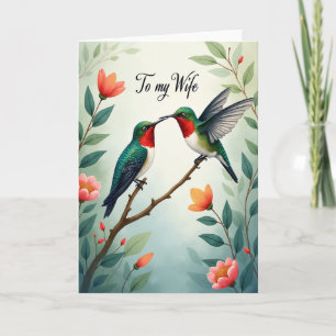 Ruby Birds Sweet Mothers Day Card