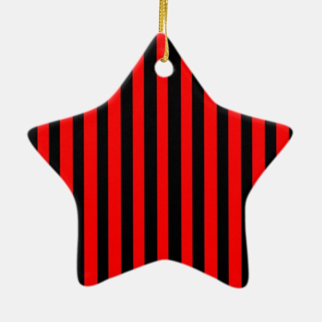 Ruby Black Ceramic Tree Decoration (Back)