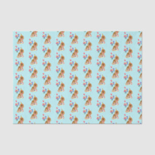 Ruby Cavalier King Charles Spaniel Birthday Tissue Paper