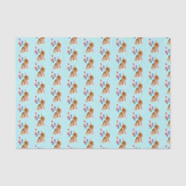 Ruby Cavalier King Charles Spaniel Birthday    Tissue Paper (Front)