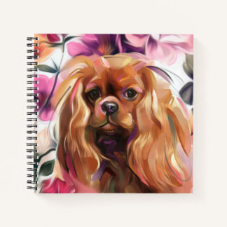 Ruby Cavalier king charles spaniel Notebook