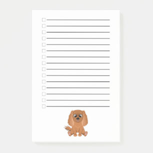 Ruby Cavalier King Charles Spaniel Post-it Notes