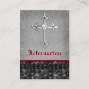 Ruby Celtic Cross Red, Black, Grey Enclosure Card