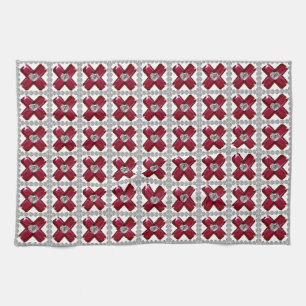 Ruby Cross Tea Towel