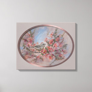 Ruby Crowned Kinglet 16x20" Canvas Print