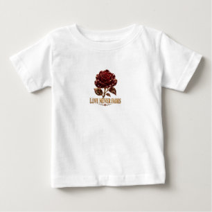 Ruby Crystal Rose – Love Never Fades Baby T-Shirt