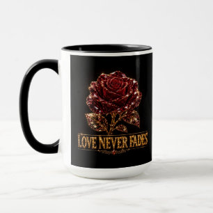 Ruby Crystal Rose – Love Never Fades Mug
