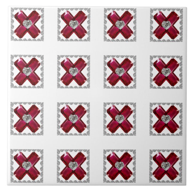 Ruby Diamond Art, Red Tile (Front)