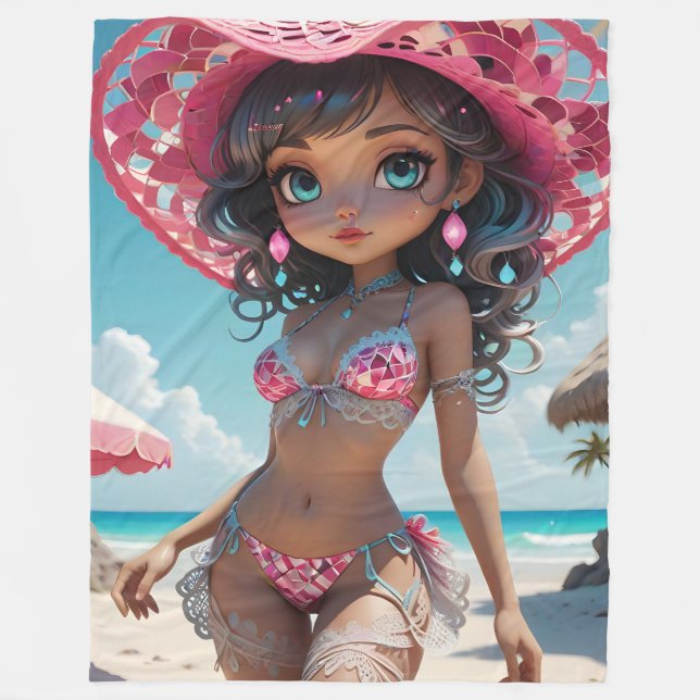 Ruby Dollz Fleece Blanket (Front)