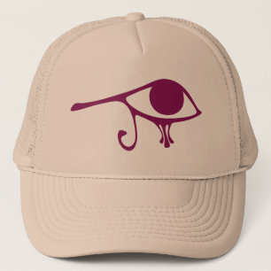 Ruby Eye of Horus Trucker Hat