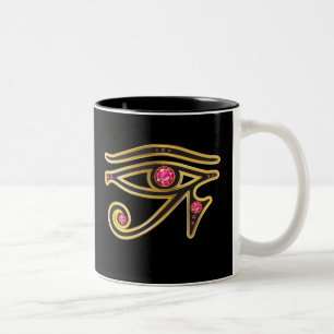 Ruby Eye of Ra in Gold Mug