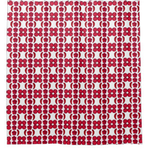 Ruby Gemstone Art, Red Shower Curtain