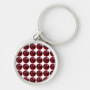Ruby Gemstone Keychain