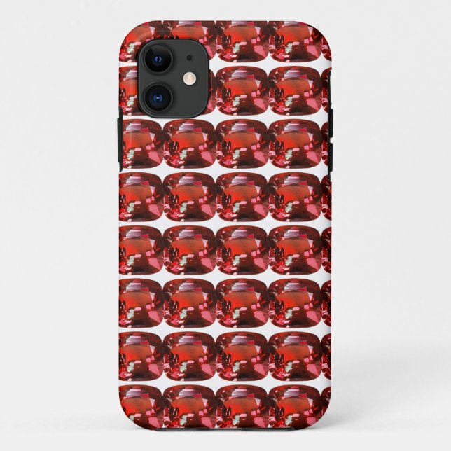 Ruby Gemstone Red Case-Mate iPhone Case (Back)