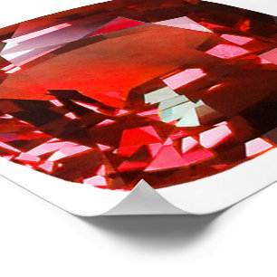Ruby Gemstone Red Poster