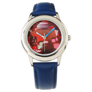 Ruby Gemstone Red Watch